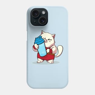 Gym Cat with Purrrrtein Gimme my puuurtein Phone Case