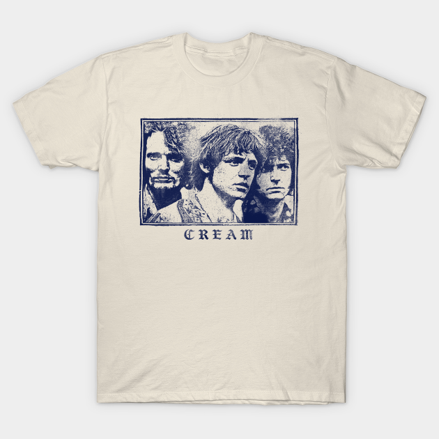 Cream \/\/\/\ Original Vintage Look Fan Design - Cream - T-Shirt