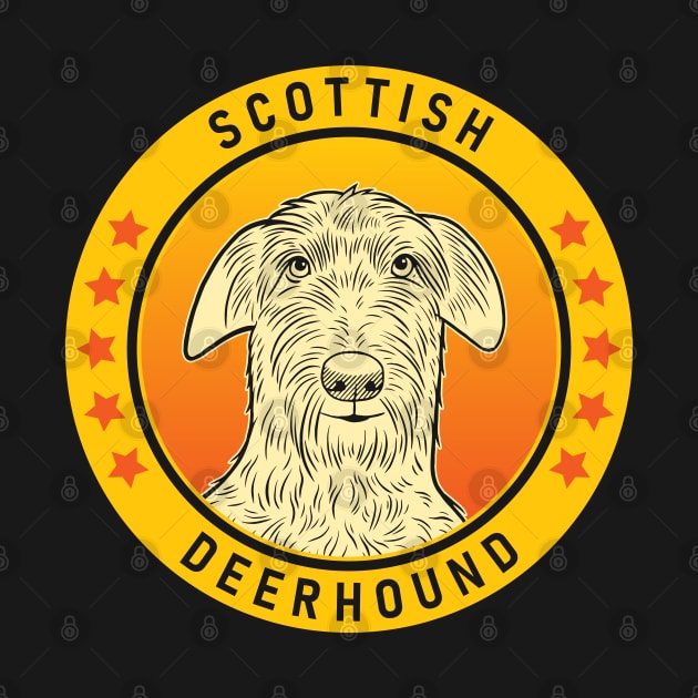 Scottish Deerhound Dog Portrait by millersye