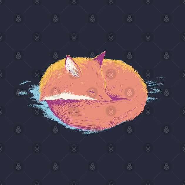 Sleeping fox by iambirgitte