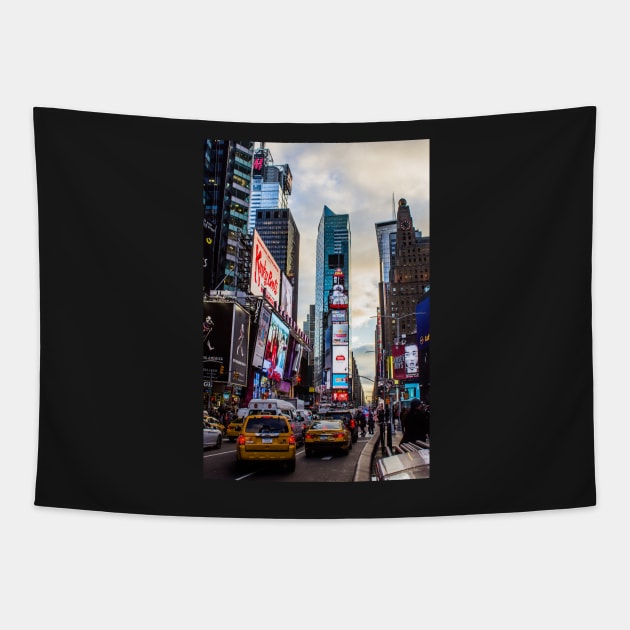 Times Square, New York, New York, USA Tapestry by VickiWalsh