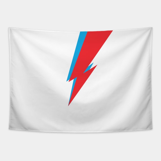 Bowie Bolt Logo Tapestry by Alexander Jackson Art