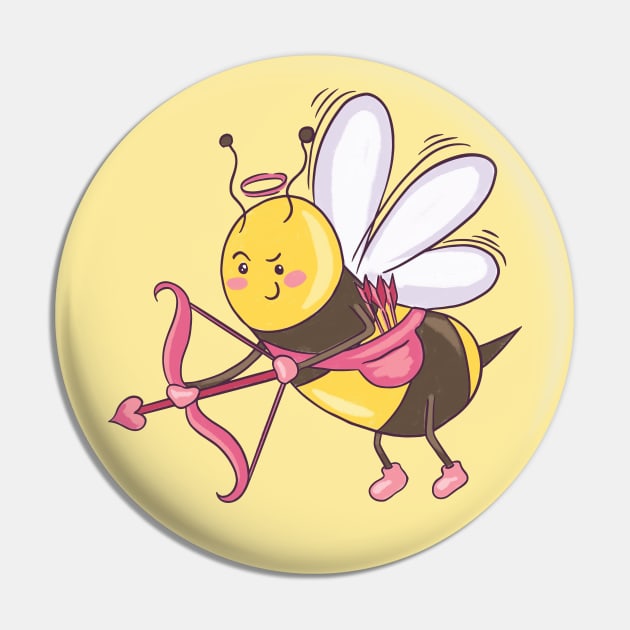 Bumblebee Cupid Pin by SLAG_Creative