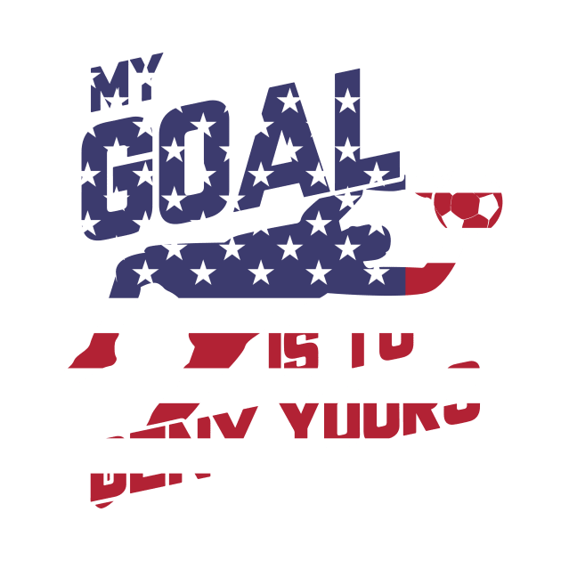 My Goal Is To Deny Yours Goalie USA Flag Patriotic by theperfectpresents