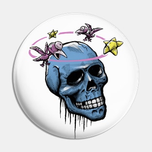 Dizzy Skull Pin