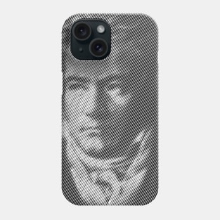 Beethoven Portrait Formed By Lines Phone Case