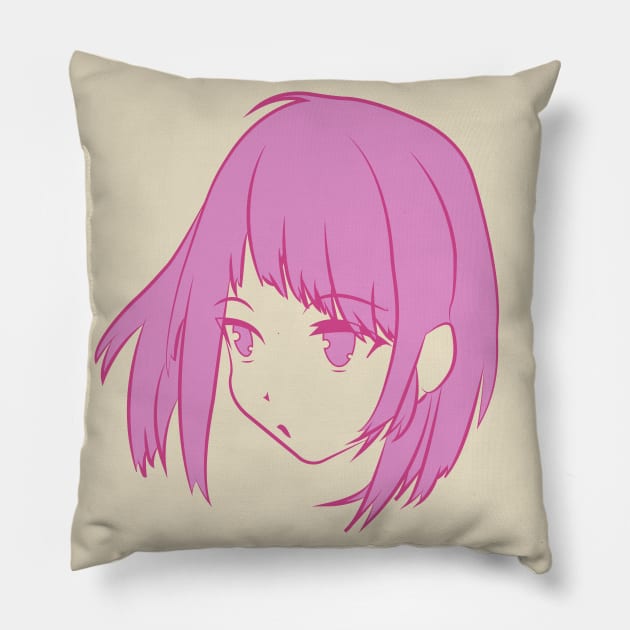 Manga girl Pillow by COLeRIC