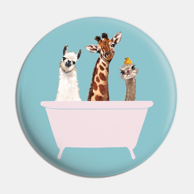 Playful Gangs in Bathtub Blue Pin by bignosework