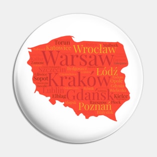 Poland Cities Pin