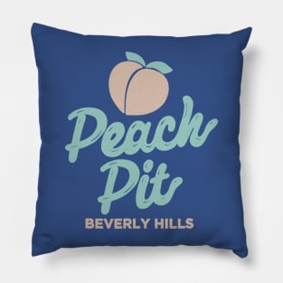 Peach Pit Logo Pillow