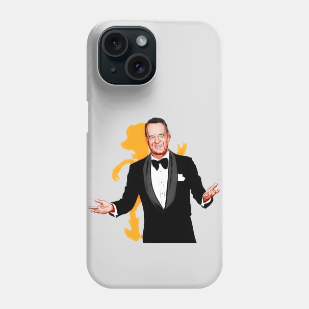 Tom Hanks - An illustration by Paul Cemmick Phone Case by PLAYDIGITAL2020