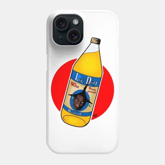 Loc dog funny beer lovers Phone Case by DiLoDraws