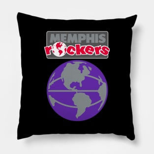 Defunct Memphis Rockers WBL Basketball Pillow