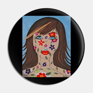 ZAHIR Pretty Woman Painting Pin