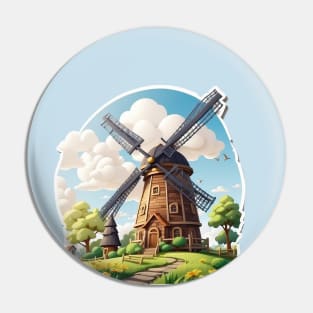 Cool Windmill Pin