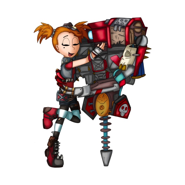 BL3 Gaige and Deathtrap by CaptainShivers