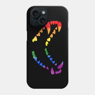 Pride Wolf Teeth: Rainbow Phone Case