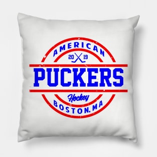 American Puckers Hockey Boston, MA Pillow