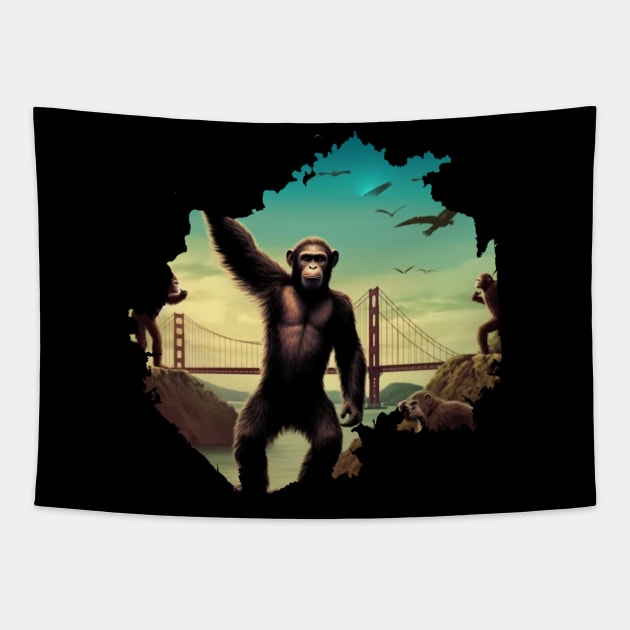 KINGDOM OF THE PLANET OF THE APES Tapestry by Pixy Official