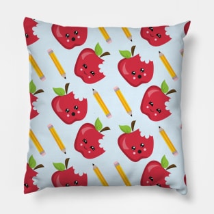 Teacher Apples and Pencils Pillow