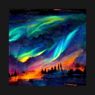 Aurora Borealis Northern Lights T-Shirt