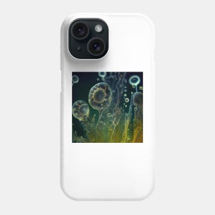 Amoeba Dreams: A Vibrant Aquatic Artwork Phone Case