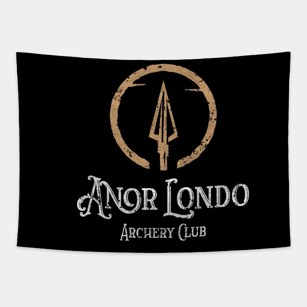 Anor Londo Archery Club 2.0 Tapestry by Hataka