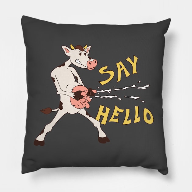 Say hello Pillow by ruben