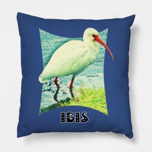 White  Ibis Pillow