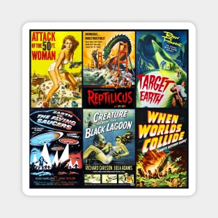 50s Sci-Fi Movie Poster Collection #2 Magnet