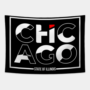 Chicago Typography design Tapestry