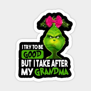 Funny Grinch Christmas Grinch Funny Gift Grinchmas Grinch Lovers Magnet