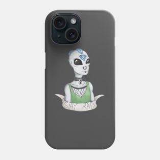 Stay Rad - Punk Alien Phone Case