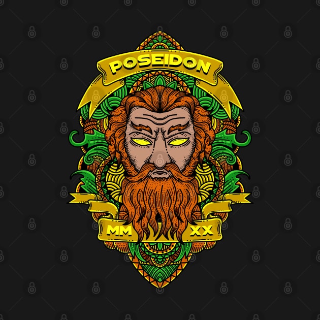 poseidon greek god by imkram2x