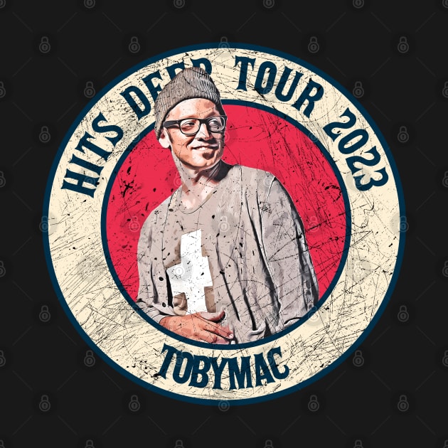 Retro Style Fan Art Design Tobymac // Vintage Hits Deep Tour 2023 by rido public