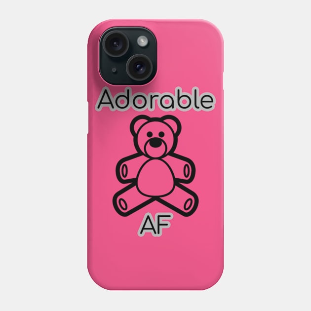 Adorable AF Phone Case by MemeJab