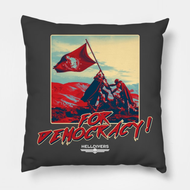 For Democracy Pillow by clownescape
