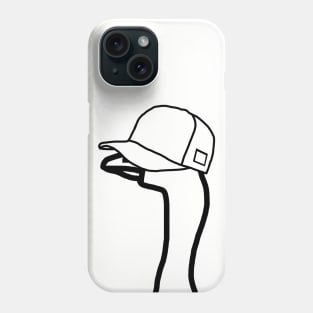 Portrait Gaming Goose Wearing Stolen Hat Outline Phone Case