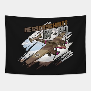 Me110 Warbird Tee Gift Fighter Aircraft Shirt Gift Tapestry