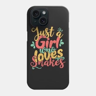 Just A Girl Who Loves Snakes Gift print Phone Case