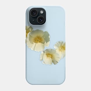 White Poppy Phone Case