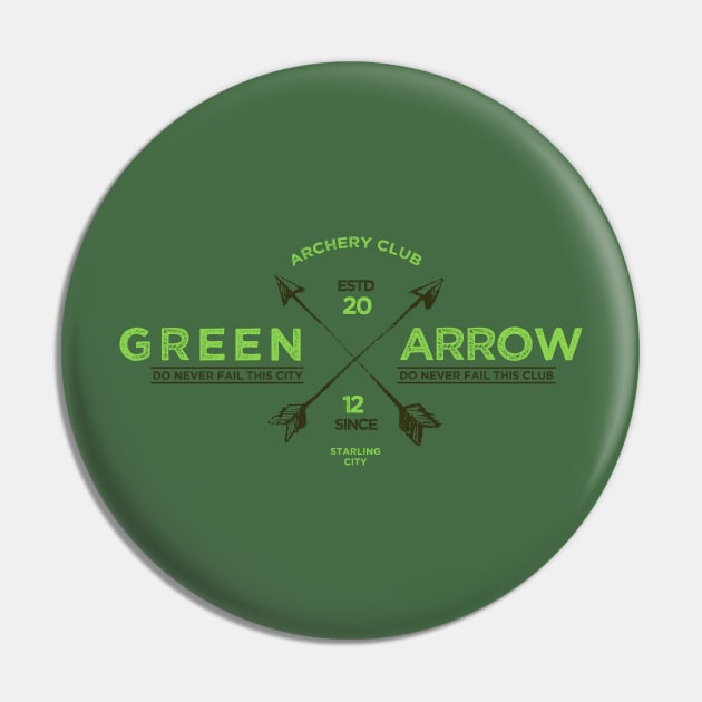 Green Arrow Club Pin by manospd