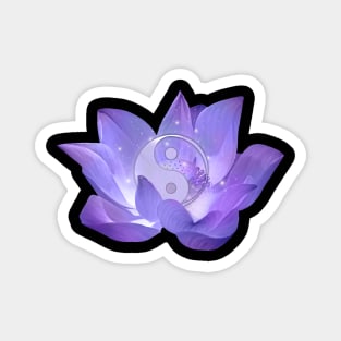 Very Peri Lotus and Yin Yang Magnet