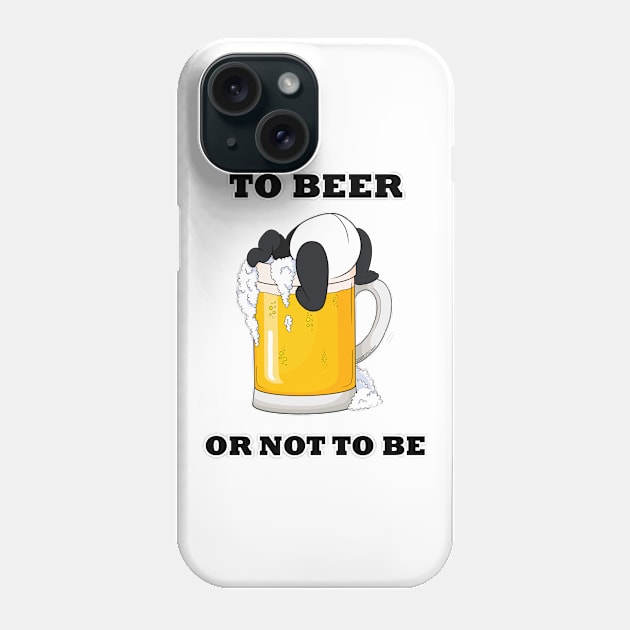 To beer or not to be - Funny Panda Phone Case by Band of The Pand