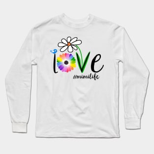 Woman Mom Love Mimi Life Mimilife Heart Floral Gift T-Shirt Woman Mom Love Mimi Life Mimilife Heart Floral Gift T-Shirt