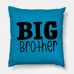 Big Brother Little Brother Black Pillow