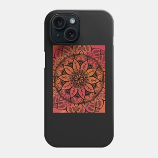 Fall toned mandala design Phone Case