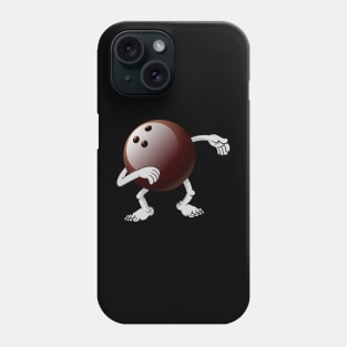 Funny dabbing bowling ball Phone Case