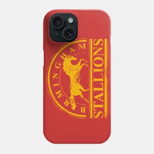 BIRMINGHAM STALLIONS VINTAGE ON RED Phone Case