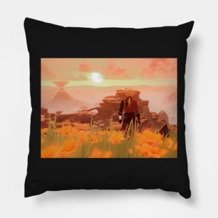 Thoma and the sunset Pillow